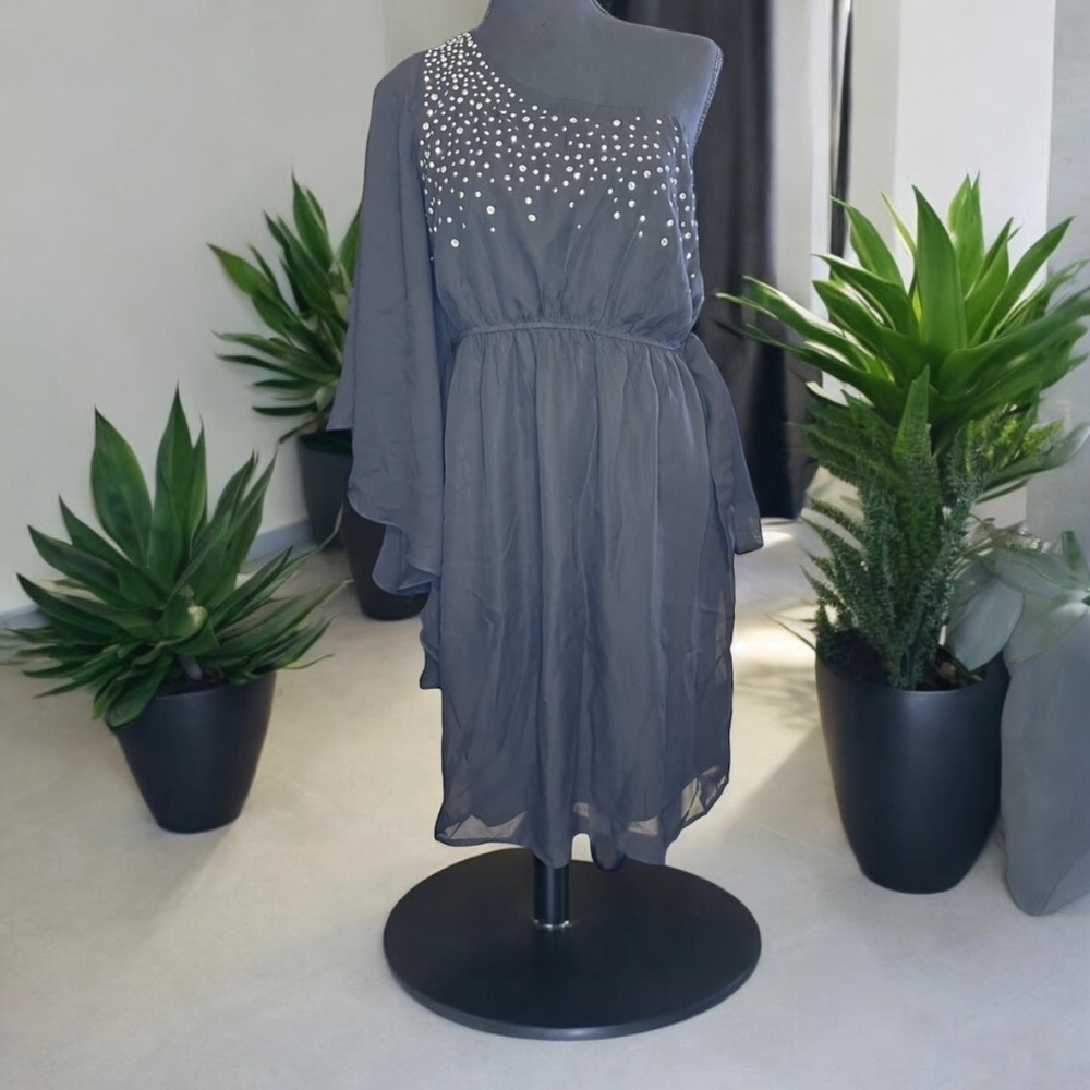 Motherhood Maternity Off The Shoulder Black Dress